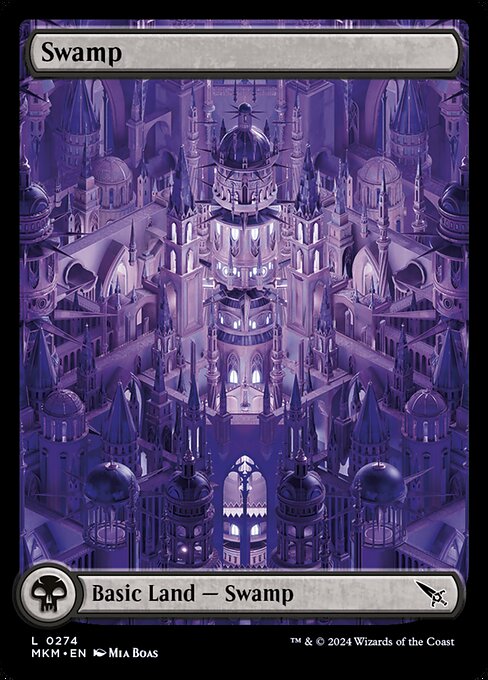 Swamp — Murders at Karlov Manor #274, art by Mia Boas