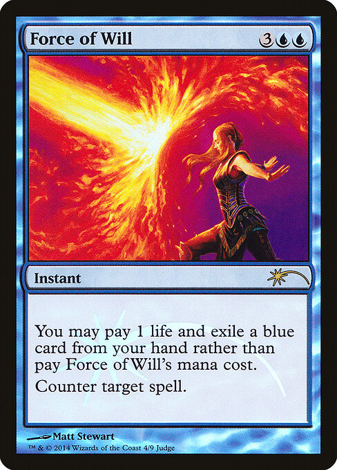 Force of Will — Judge Gift Cards 2014 #4, art by Matt Stewart