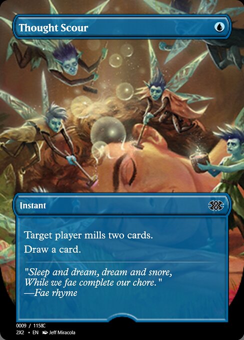 Thought Scour — Magic Online Promos #102231, art by Jeff Miracola