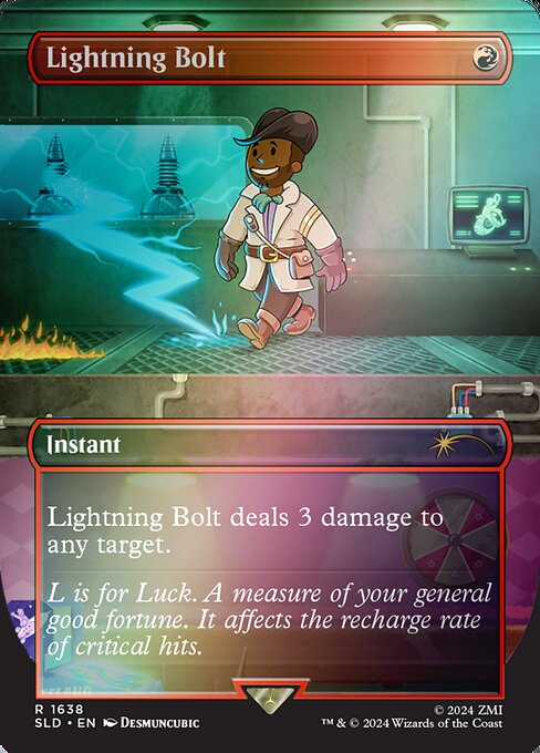Lightning Bolt — Secret Lair Drop #1638★, art by Desmuncubic