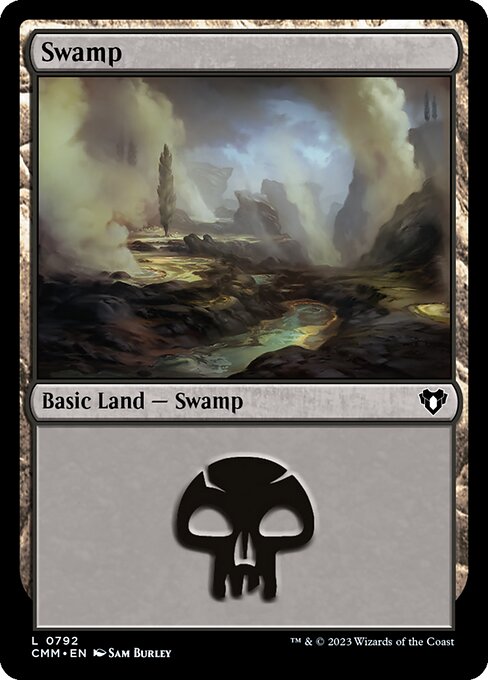 Swamp — Commander Masters #792, art by Sam Burley