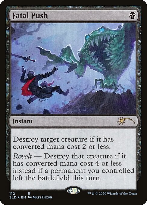 Fatal Push — Secret Lair Drop #112, art by Matt Dixon