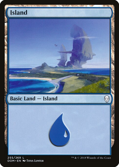 Island — Dominaria #255, art by Titus Lunter