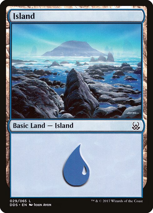 Island — Duel Decks: Mind vs. Might #29, art by John Avon