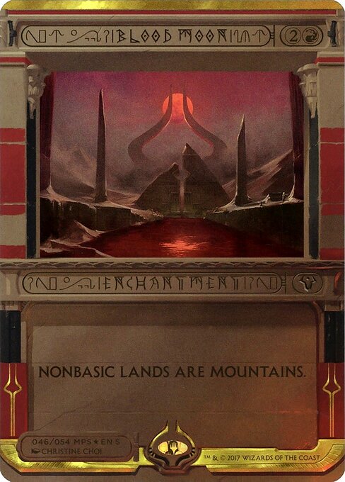 Blood Moon — Amonkhet Invocations #46, art by Christine Choi