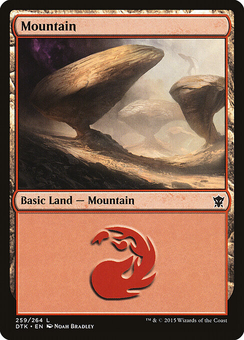 Mountain — Dragons of Tarkir #259, art by Noah Bradley