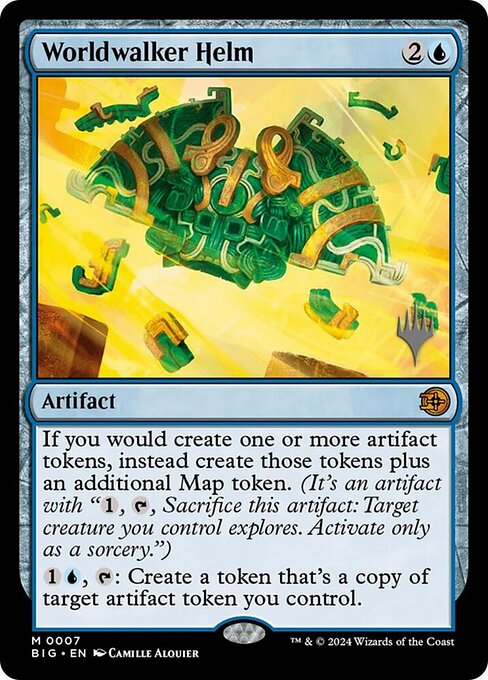 Worldwalker Helm — The Big Score Promos #7p, art by Camille Alquier