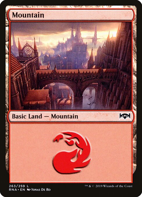 Mountain — Ravnica Allegiance #263, art by Jonas De Ro