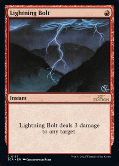 Lightning Bolt — 30th Anniversary Edition #157, art by Christopher Rush