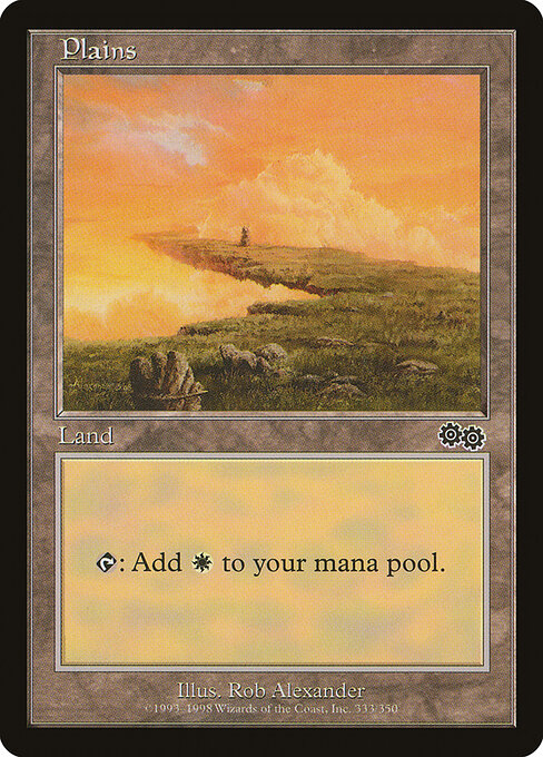 Plains — Urza's Saga #333, art by Rob Alexander
