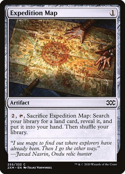 Expedition Map — Double Masters #255, art by Franz Vohwinkel