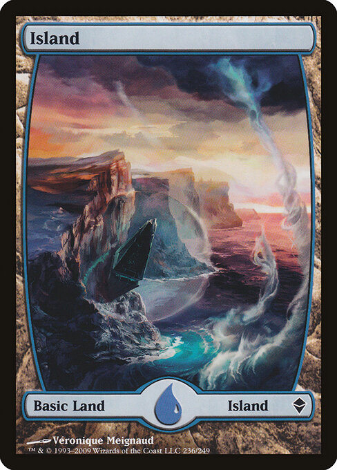 Island — Zendikar #236, art by Véronique Meignaud