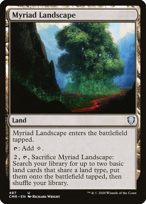 Myriad Landscape — Commander Legends #487, art by Richard Wright