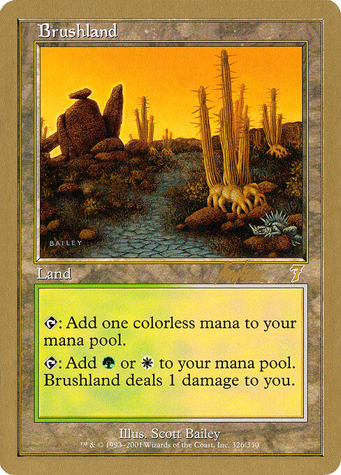 Brushland — World Championship Decks 2002 #bk326, art by Scott Bailey