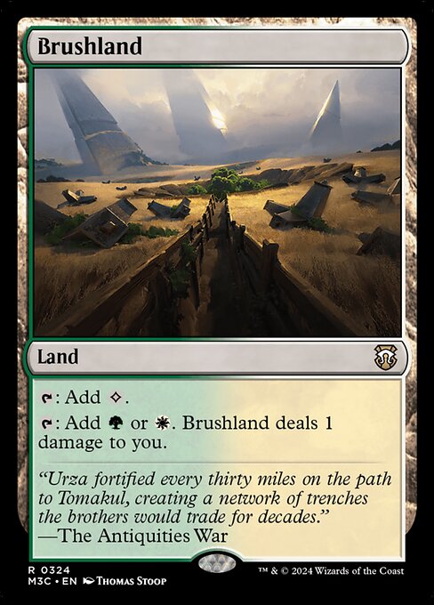 Brushland — Modern Horizons 3 Commander #324, art by Thomas Stoop