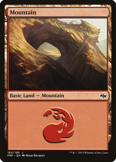 Mountain — Fate Reforged #182, art by Noah Bradley
