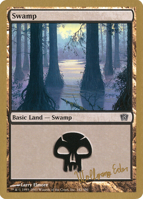 Swamp — World Championship Decks 2003 #we342, art by Larry Elmore