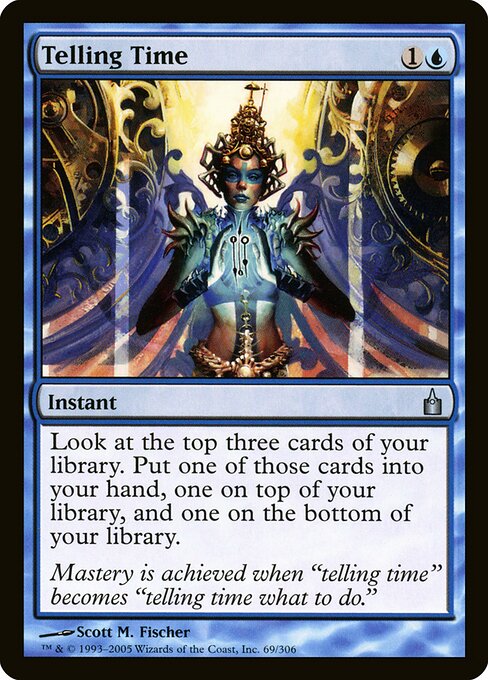 Telling Time — Ravnica: City of Guilds #69, art by Scott M. Fischer