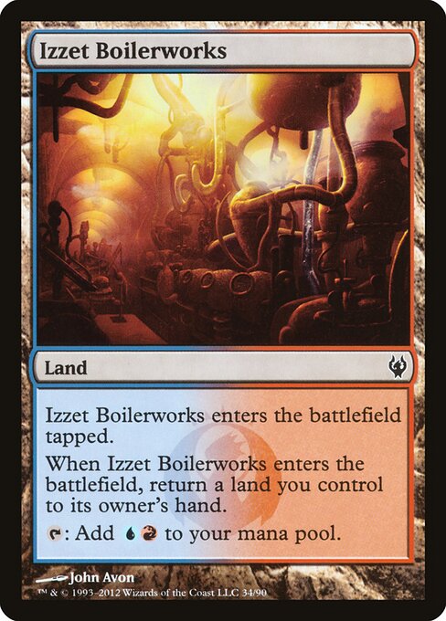 Izzet Boilerworks — Duel Decks: Izzet vs. Golgari #34, art by John Avon