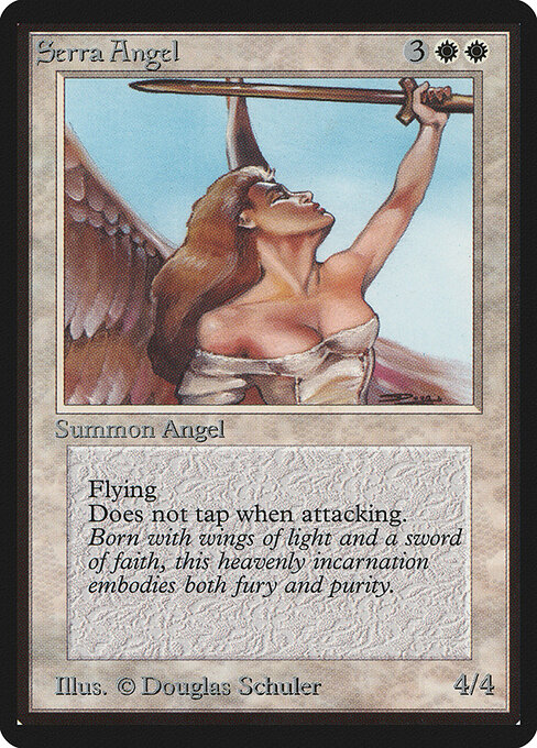 Serra Angel — Limited Edition Beta #40, art by Douglas Shuler
