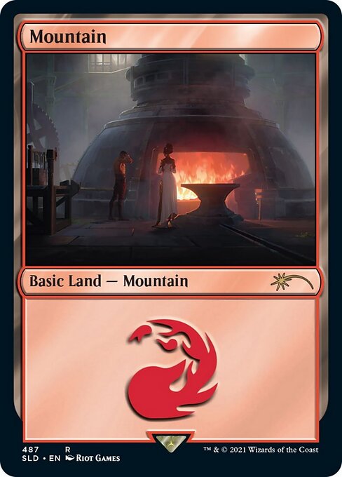 Mountain — Secret Lair Drop #487, art by Riot Games