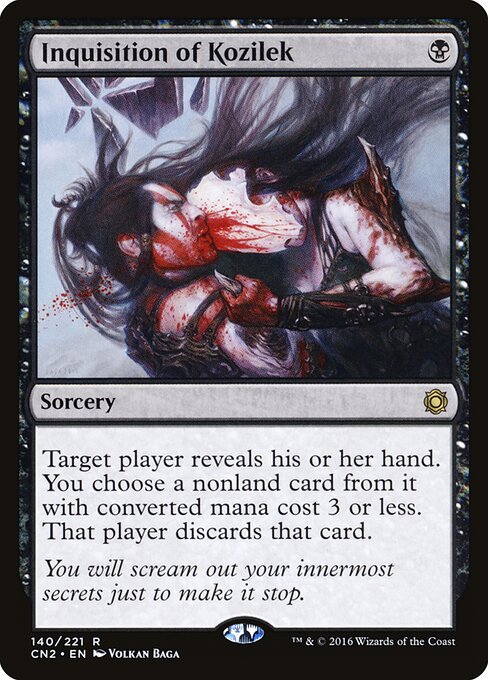 Inquisition of Kozilek — Conspiracy: Take the Crown #140, art by Volkan Baǵa