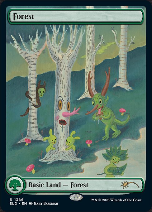 Forest — Secret Lair Drop #1386, art by Gary Baseman