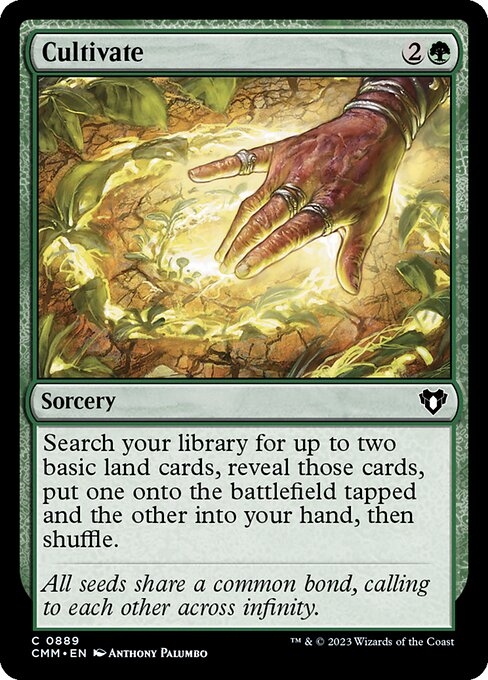 Cultivate — Commander Masters #889, art by Anthony Palumbo
