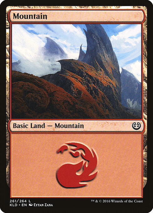 Mountain — Kaladesh #261, art by Eytan Zana