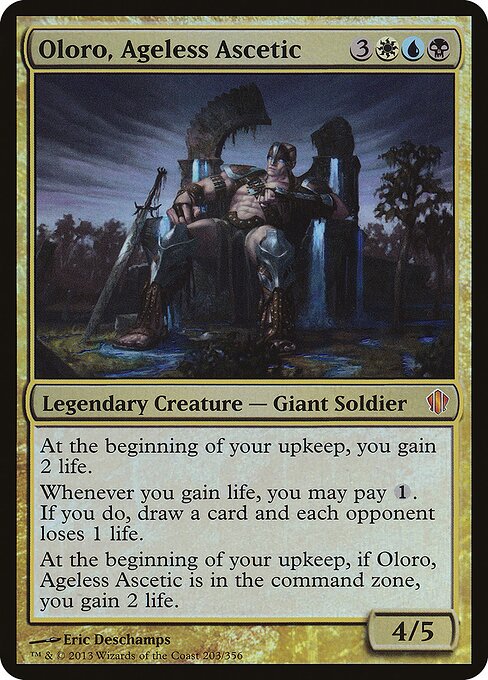 Oloro, Ageless Ascetic — Commander 2013 Oversized #203, art by Eric Deschamps
