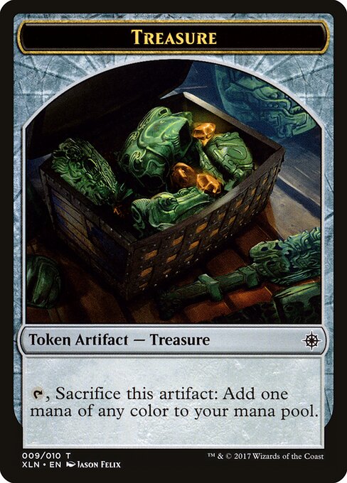 Treasure — Ixalan Tokens #9, art by Jason Felix