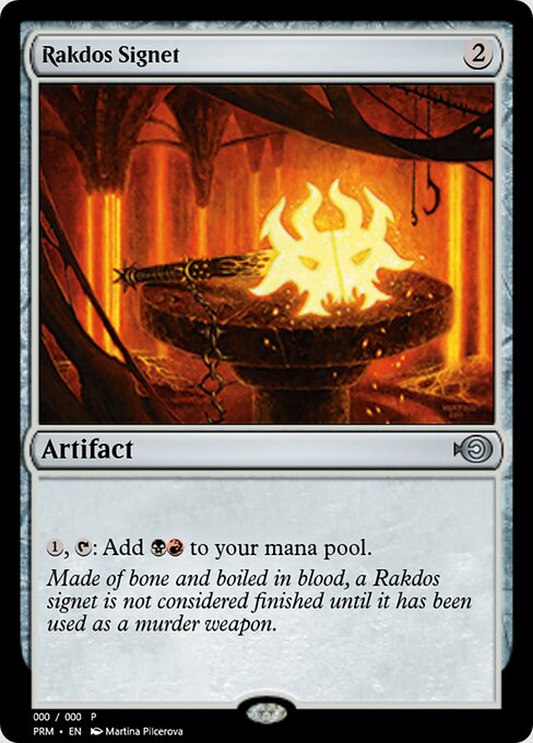 Rakdos Signet — Magic Online Promos #46898, art by Martina Pilcerova