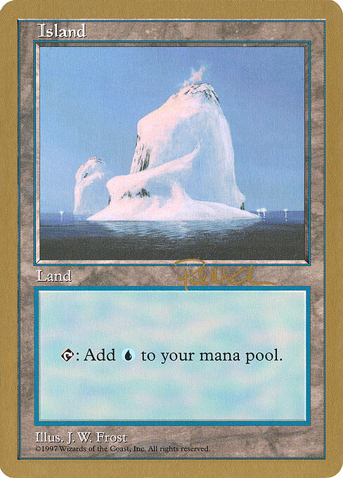 Island — World Championship Decks 1997 #pm437, art by J. W. Frost