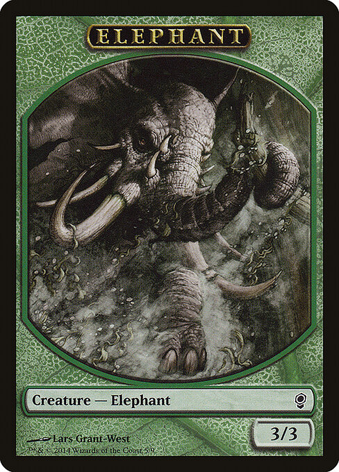 Elephant — Conspiracy Tokens #5, art by Lars Grant-West