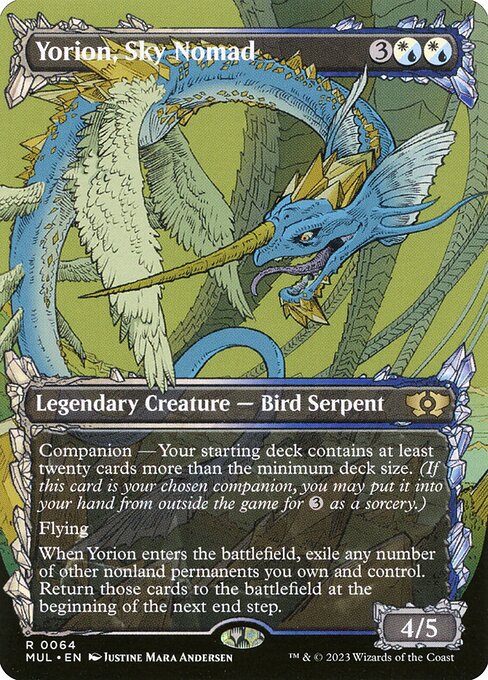 Yorion, Sky Nomad — Multiverse Legends #64, art by Justine Mara Andersen