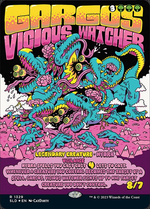 Gargos, Vicious Watcher — Secret Lair Drop #1329, art by CatDirty