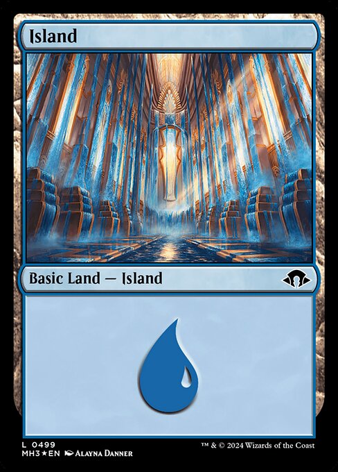Island — Modern Horizons 3 #499, art by Alayna Danner