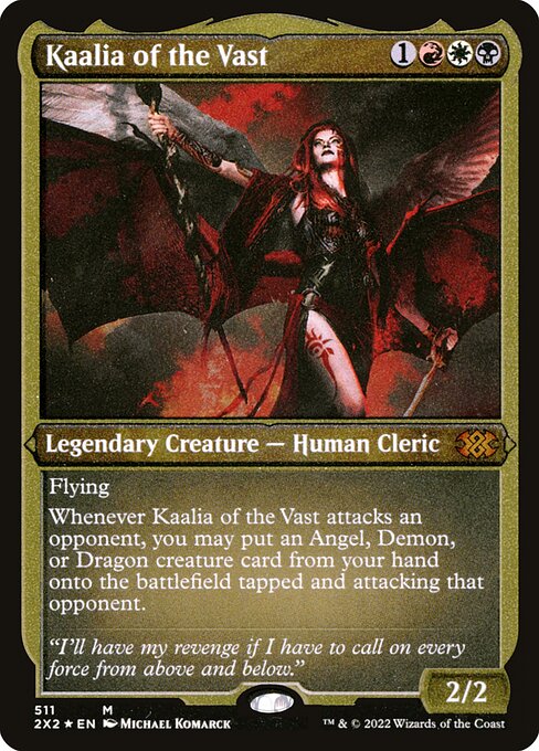 Kaalia of the Vast — Double Masters 2022 #511, art by Michael Komarck
