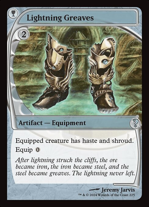 Lightning Greaves — Mystery Booster 2 #225, art by Jeremy Jarvis