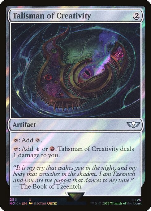 Talisman of Creativity — Warhammer 40,000 Commander #253★, art by Hector Ortiz