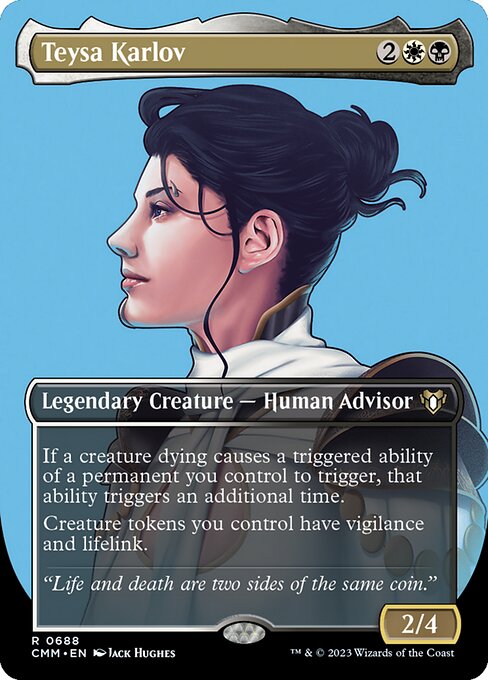 Teysa Karlov — Commander Masters #688, art by Jack Hughes