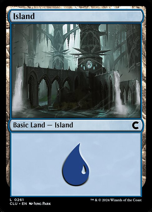 Island — Ravnica: Clue Edition #261, art by Jung Park