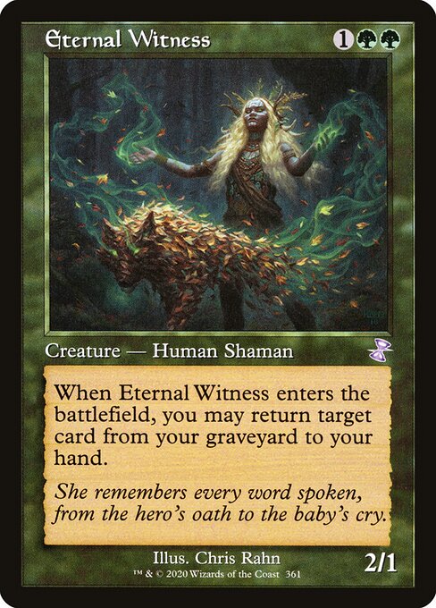 Eternal Witness — Time Spiral Remastered #361, art by Chris Rahn