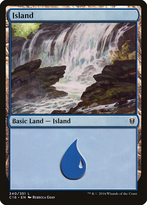 Island — Commander 2016 #340, art by Rebecca Guay
