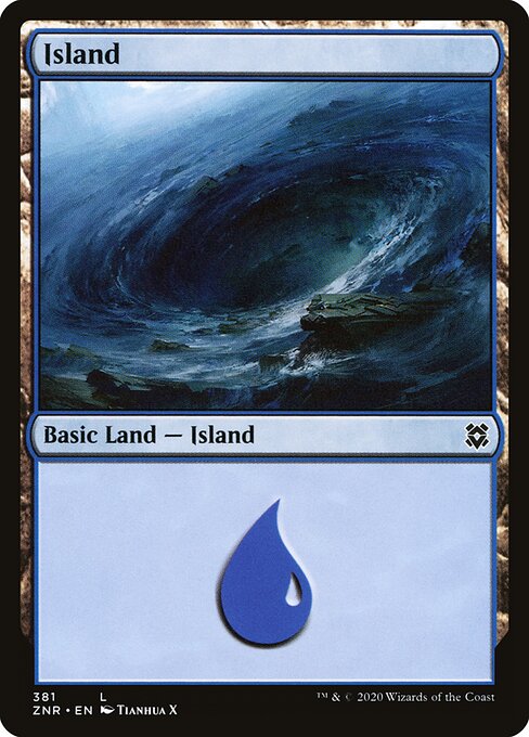 Island — Zendikar Rising #381, art by Tianhua X
