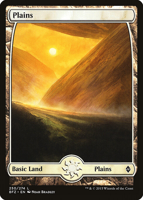 Plains — Battle for Zendikar #250, art by Noah Bradley