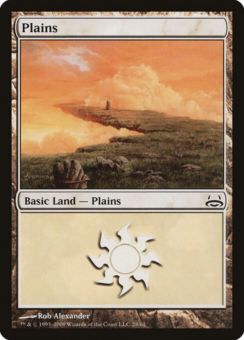 Plains — Duel Decks: Divine vs. Demonic #28, art by Rob Alexander