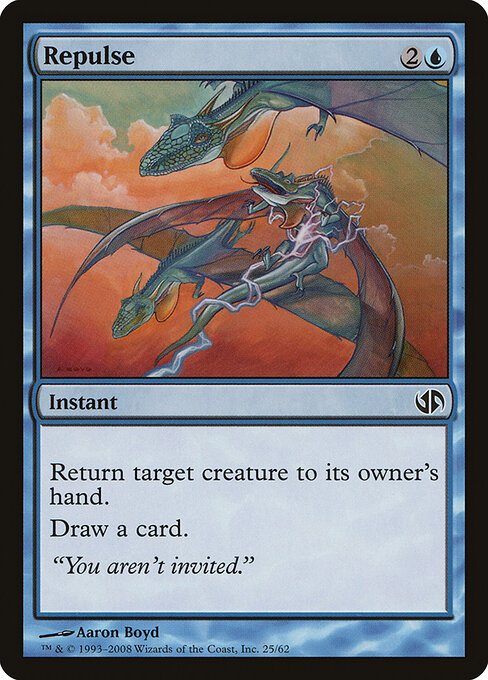 Repulse — Duel Decks: Jace vs. Chandra #25, art by Aaron Boyd