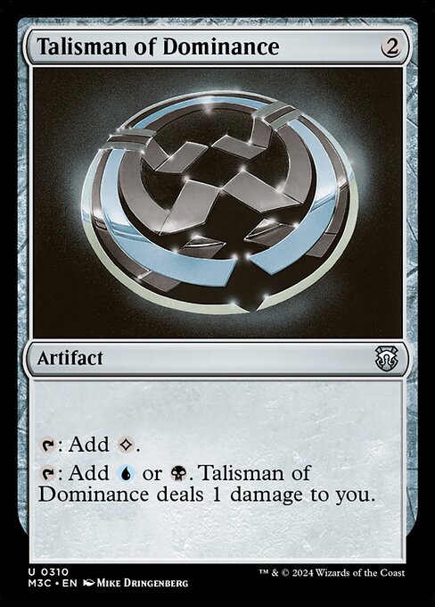 Talisman of Dominance — Modern Horizons 3 Commander #310, art by Mike Dringenberg