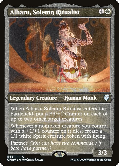 Alharu, Solemn Ritualist — Commander Legends #548, art by Chris Rallis